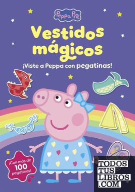 PEPPA PIG VESTIDOS. CUADERNO PEGATINAS